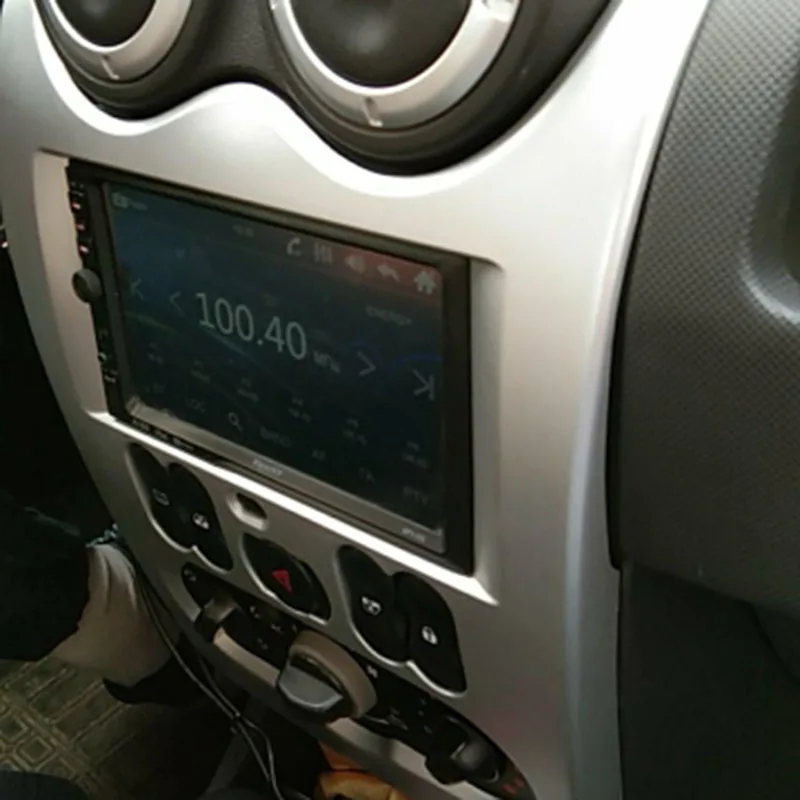 Автомобильная радиосвязь для Logan Sandero DACIA Duster рамка для приборной доски панель Dash адаптер CD отделка рамка