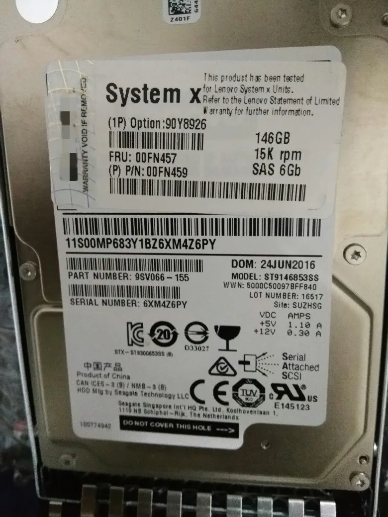 Жесткий диск для IBM Lenovo 00FN457 00FN459 146G 15K SAS 2 5 | Компьютеры и офис