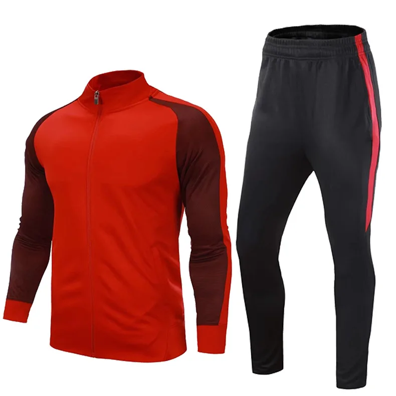 

2019 Autumn And Winter New Style Long Sleeve Sports Set MEN'S Jacket Coat Casual Trousers Football Fitness Running Training Suit