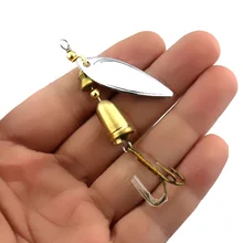 

7.2CM-10G Metal Spinner Spoon Hard Bait Fish Treble Hook Fishing Lures Tackle Vibration Hard Bait