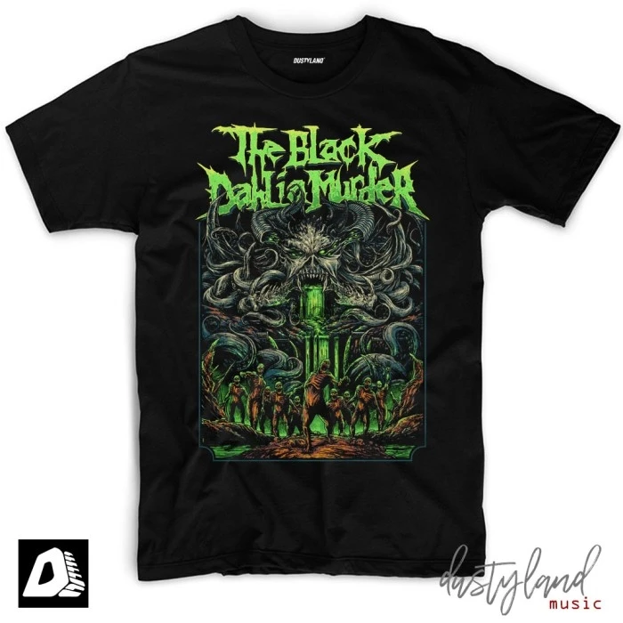 Футболка с изображением группы THE BLACK DAHLIA KILLING TBDM SLIME зомби |