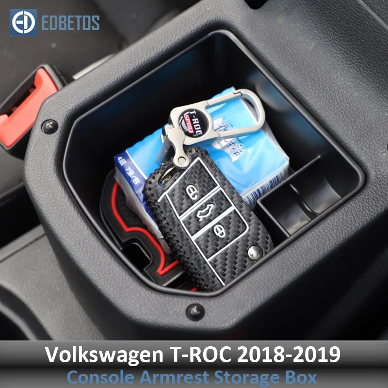 Центральная консоль Органайзер лоток для VW T-ROC- подлокотник вторичный бардачок T-ROC аксессуары контейнер держатель