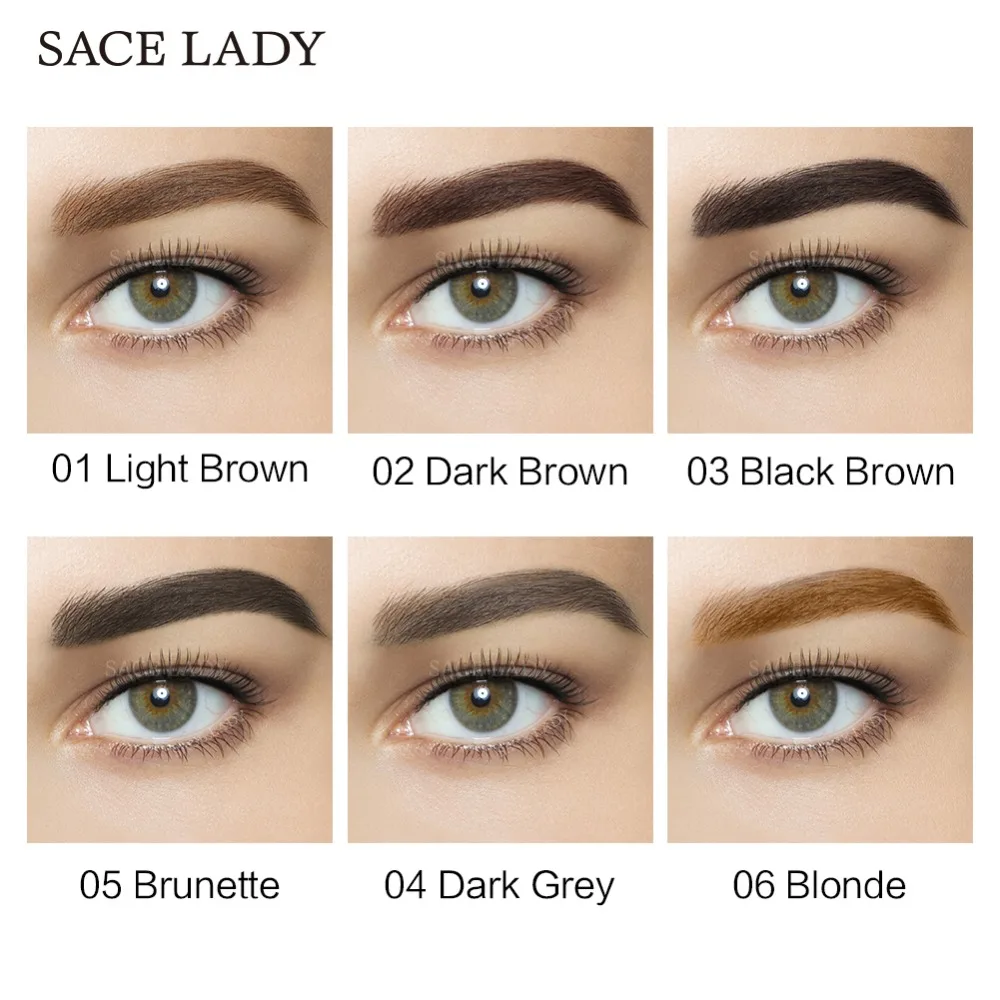 2020 new SACE LADY Eye Brow Dye Paint Waterproof Gel Make Up Pomade Brush Set Black Eyebrow Stamp Enhancer Pencil Kit Wax 2020 new SACE LADY Eye Brow Dye Paint Waterproof Gel Make Up Pomade Brush Set Black Eyebrow Stamp Enhancer Pencil Kit Wax