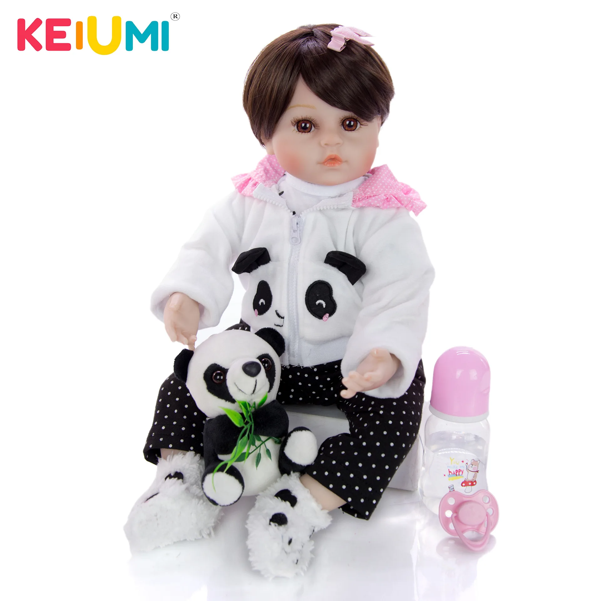 

Keiumi 24-Inch Reborn Baby Doll Reborn Baby Cloth Body Model Infant New Style