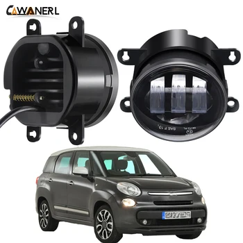 

LED Fog Light Assembly For Fiat 500 L4 1.4L 2012 2013 2014 2015 Car Front Bumper Fog Lamp Amber White 30W 4000LM 12V