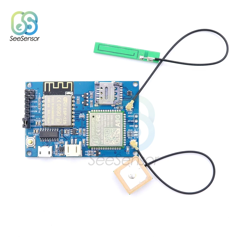 ESP8266 ESP-12S A9G GSM GPRS+ gps IOT Node V1.0 модуль IOT макетная плата модуль сотовой связи с Wi-Fi gps отслеживанием