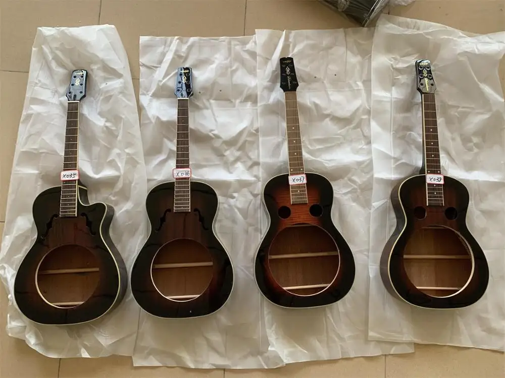 

Good Geninue Dobro DIY Electric Guitar Natural Color Without Hardwares