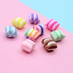 Mini arcilla de azúcar dulce para niños, 100 piezas, accesorios de bricolaje, suministros de juguete, relleno, regalo transparente y esponjoso