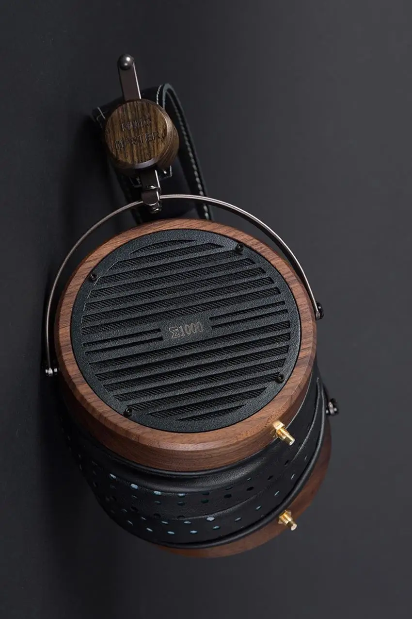 MUSIC MASTER 108MM E1000 Planar Magnetic 40 Ohms Bass Hand Made Hifi Audiophile Wooden Headset Headphone PK HD800 LCD4 HE1000