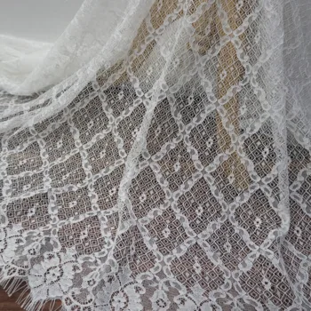 

Light ivory color Corded french lace fabric with eyelash width 1.5 meters length 3 meters! 2019 HOT NEW arrival lady dress lace