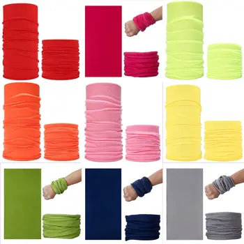 

Pure color Magic Face Scarf Seamless Tubular Polyester Scarf Bicycle Riding Headband outdoor Windproof UV Protection Bandana