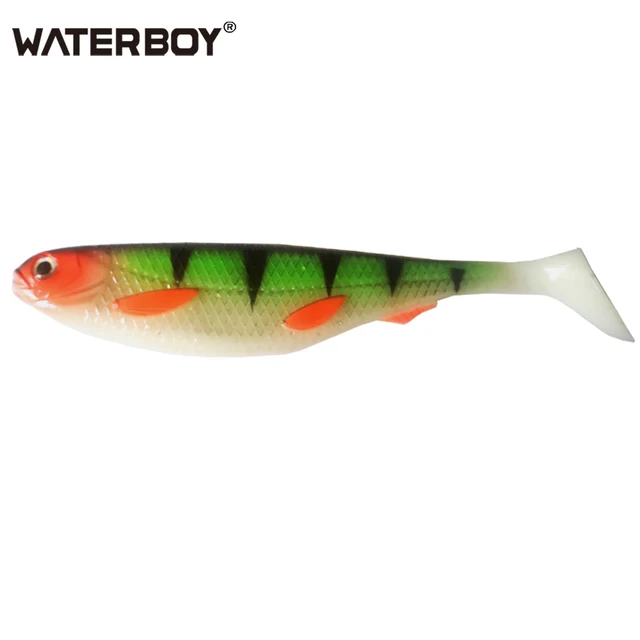 soft lure artificial bait big shads soft 12.5cm 13.7g 15cm 22g PVC material 20cm 55g T Tail Softbaitsfor sea bass perch zander Color 8 1pcs