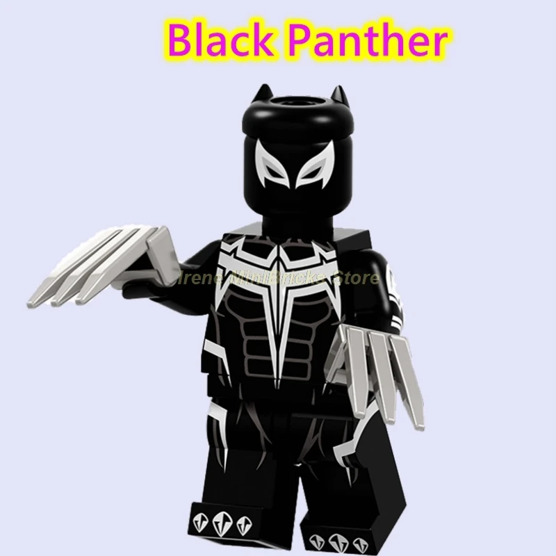 Черная пантера Erik Killmonger Okoye Мстители Endgame танос Супер Герои строительные блоки Марвел Капитан - Цвет: Black Panther