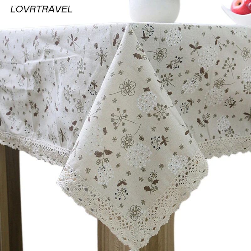 

Home Decorative Table Cloth Linen Lace Tablecloth Rectangular Dining Table Cover Table Cloths Obrus Tafelkleed mantel mesa nappe