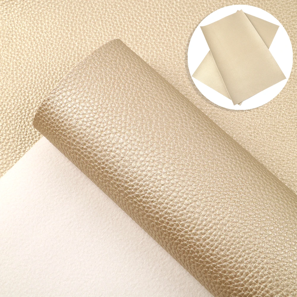 New 20*34cm Solid Litchi Synthetic Leather Patchwork For Hair Bow Bags Phone Cover DIY Projects,1Yc7275