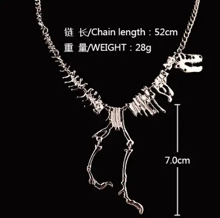 Timlee N135 изящная мода металлический Дракон Череп Скелет динозавр кости кулон крутые ожерелья