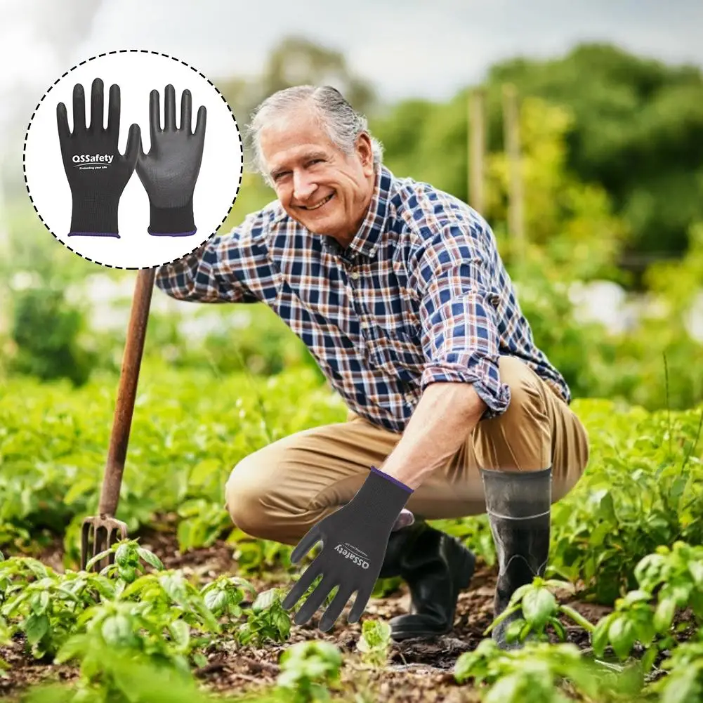 Gardening Working Gloves Anti-static Breathable Wear-resistant Safety Hand Work Gloves protective gloves safety gloves garden work gloves horticultural gloves antistatic gloves for Digging Planting Garden Tools