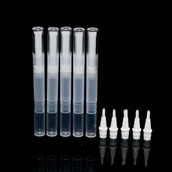 

5PCS 3ML Empty Lip Gloss Tubes with Brush Nail Nutrition Oil Cosmetic Tool For Lip Gloss Nails Nutrition Oil Bottle dropship