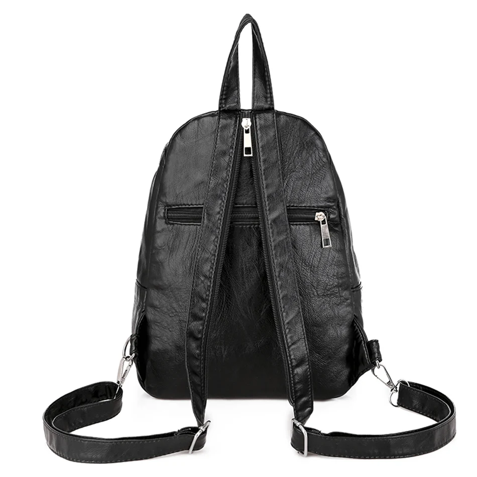 Женские нагрудные сумки через плечо, мягкий кожаный рюкзак для женщин, рюкзак для путешествий, рюкзак для девочек-подростков, Mochilas