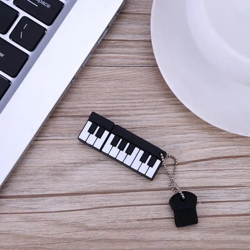 Мини Портативный USB2.0 порт фортепиано Форма силиконовый корпус USB флэш-диск