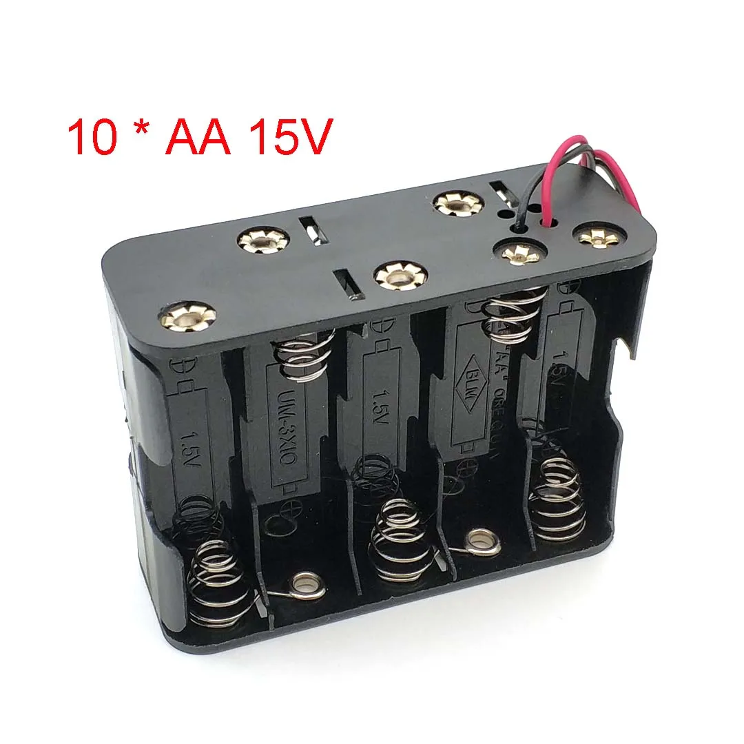 New10AA2ABattery15VClipHolderBoxCaseStorageWithWireLeads