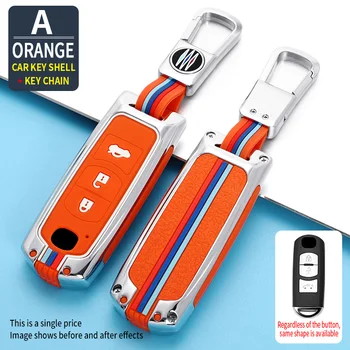 Cassa chiave in lega di zinco della copertura chiave dell'automobile per Mazda 2 3 6 Axela Atenza CX-5 CX5 CX-3 CX-7 CX8 CX-9 2016 2017 2018 2/3 bottoni borsa automatica 4 Cassa chiave in lega di zinco della copertura chiave dell'automobile per Mazda 2 3 6 Axela Atenza CX-5 CX5 CX-3 CX-7 CX8 CX-9 2016 2017 2018 2/3 bottoni borsa automatica - Cassa chiave in lega di zinco della copertura chiave dell automobile per Mazda 2 3