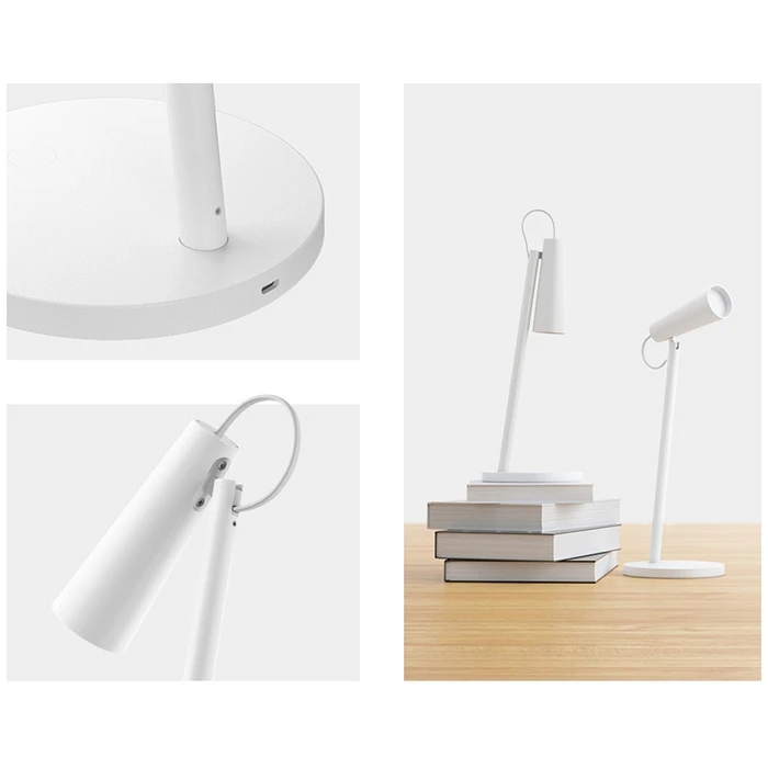 XIAOMI MIJIA Mi настольная лампа светодиодный смарт-настольные лампы для учебы лампа для чтения офисный Настольный светильник портативный прикроватный ночной Светильник перезаряжаемый