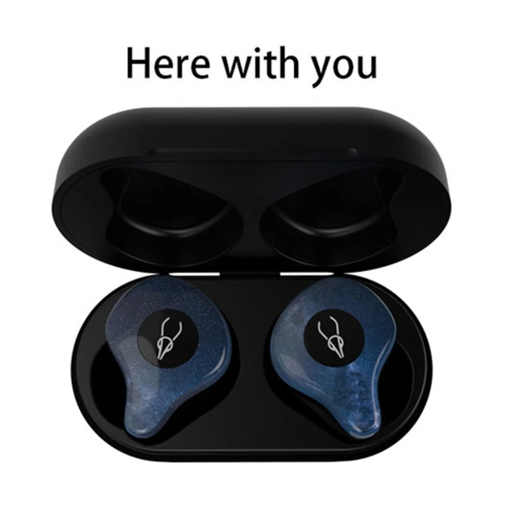 Here with you Sabbat Hi-Fi стерео Bluetooth 5,0 наушники IPX5 водонепроницаемые наушники спортивные мини портативные гарнитуры TWS Handfree наушники PK e12 - Цвет: Here with you