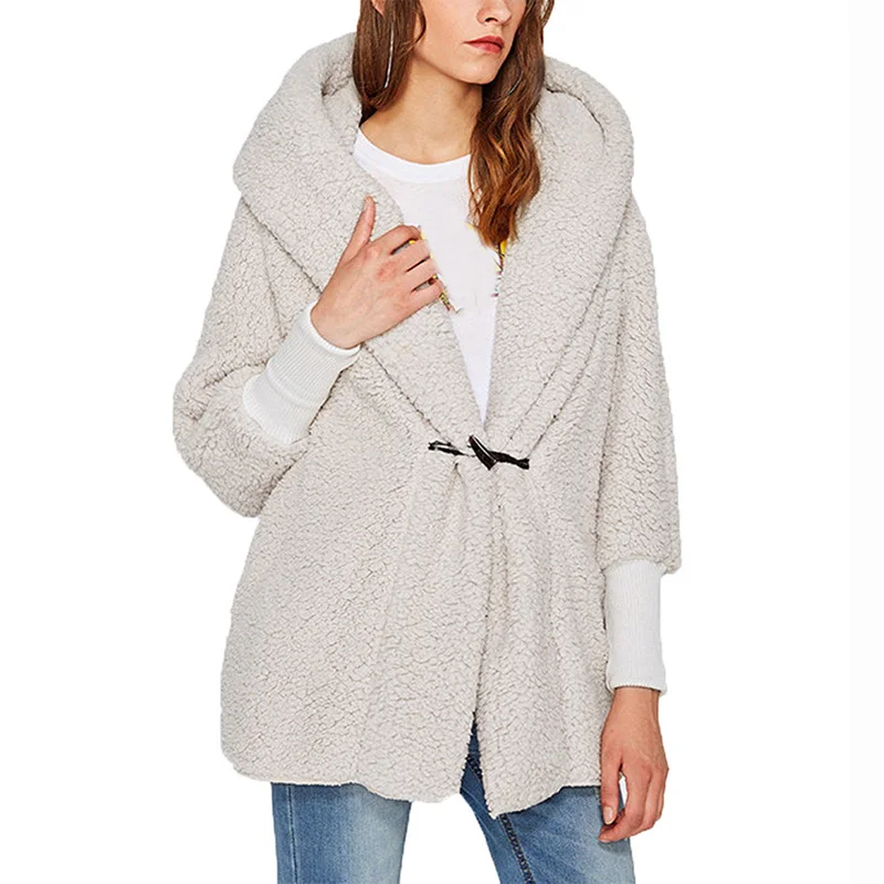  2019 New women Hoodies long Sweatshirt autumn winter Fashion Coat female Button jackets Sweatshirts