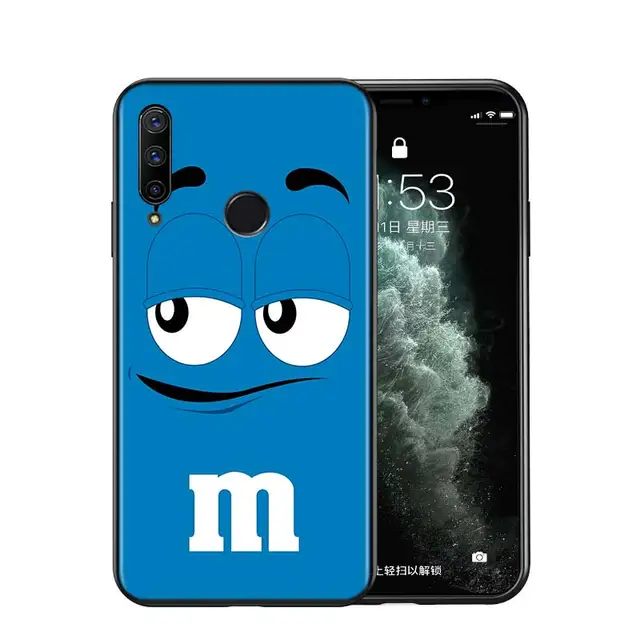 Silicone Cover Cute M&M‘s Chocolate For Huawei Honor 9 9X 9N 8S 8C 8X 8A V9 8 7S 7A 7C Pro lite Prime Play 3E Phone Case Style 15