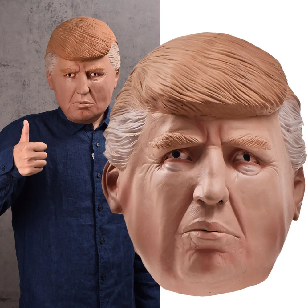 Mascarello маска Дональда Трампа рейва чистый костюм косплей латексные Реалистичные