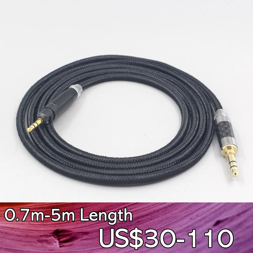 

Black Super Soft Headphone Nylon OFC Cable For Ultrasone Performance 820 880 Signature DXP PRO STUDIO Earphone LN007537