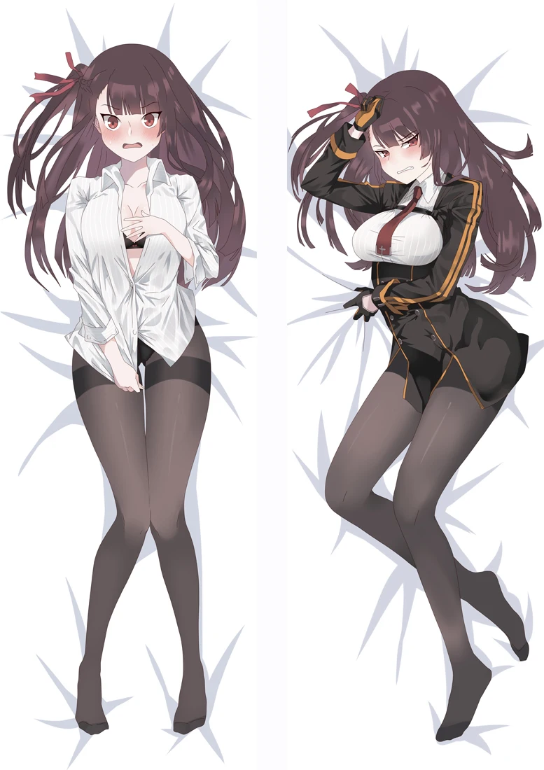 S6 Аниме для девочек первая линия Dakimakura Чехол персонажей Murata химэко& hk416 Поддержи чехол Суоми и WA2000 PTRD облегает тело Подушка Чехол - Цвет: S6