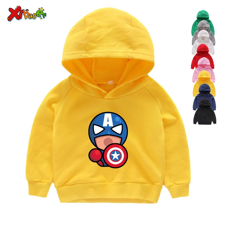Г. Толстовки с капюшоном для мальчиков Мстители, супергерой Marvel, Железный человек, Тор, Халк, Капитан Америка, Человек-паук, толстовка для мальчиков, Детская От 2 до 8 лет с героями мультфильмов