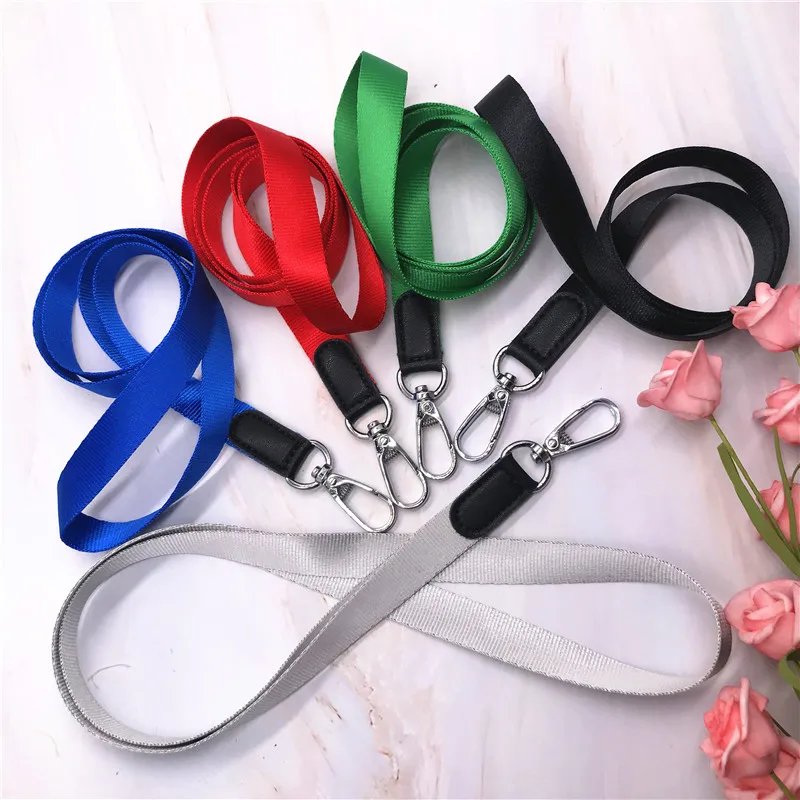 Новинка высококачественные однотонные ремешки на шею с ярлыком запястье защитой