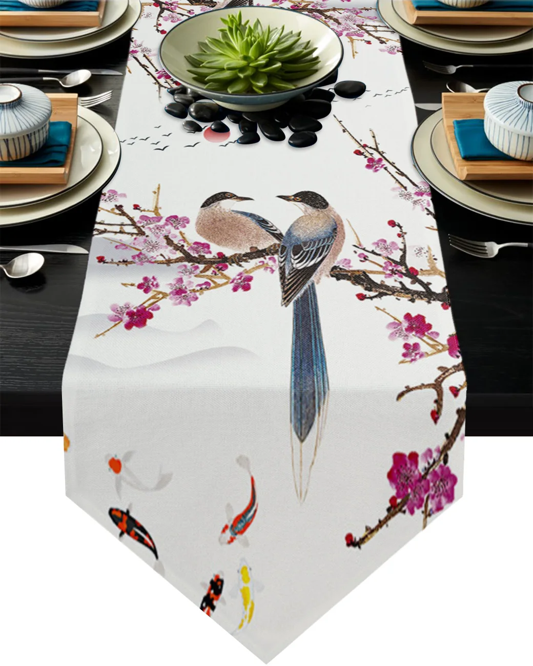 Arquiel Mantel Rectángula Colibrí Flor, PoliéSter Mantel De Tela Antimanchas Impermeable Lavable Duradera Para Cocina Comedor