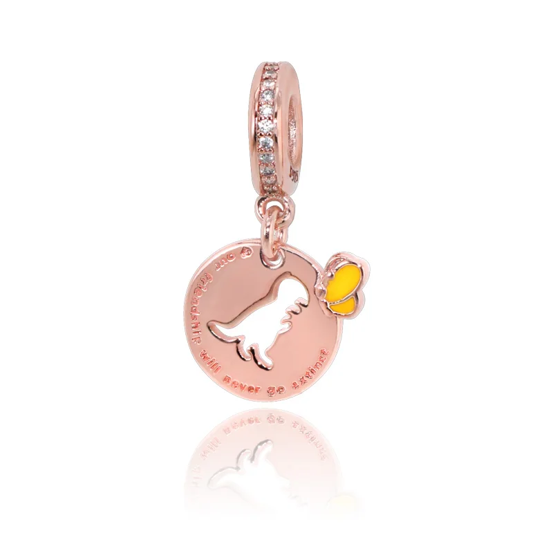 New Arrival 925 Sterling Silver Beads Dinosaur Butterfly Friendship Charms fit Original Pandora Bracelets Women DIY Jewelry | Украшения и