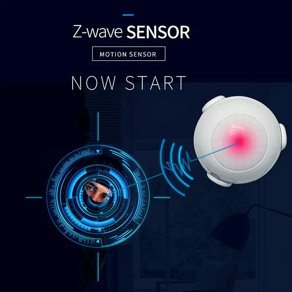 NAS-PD01Z Z-WAVE Plus PIR Motion Sensor Smart Detector Home Automation Sensitivity Alarm System Wireless Notification