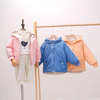 

White Duck Down Jacket for 2-7Y Girls Boys Hooded Coat 2020 Winter Children Outdoor Thicken Warm Snowsuit Infant Kids Clothes