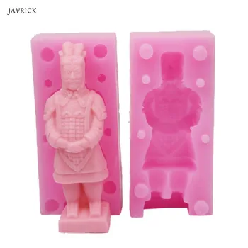 

DIY The Terra Cotta Figures Resin Mold Soap Wax Chinese Ancient Myth Legend Warrior Silicone Molds Jewelry Tools