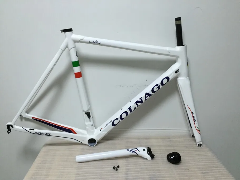carbon frames colnago c60 road bike carbon fiber frameset size 48cm 50cm 52cm 54cm 56cm Free shipping!