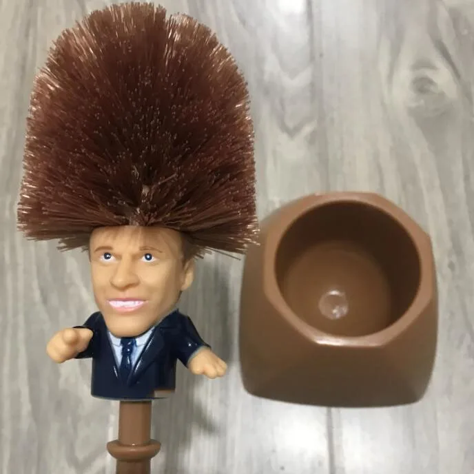 Щетка для туалета Emmanuel Macron Brosse WC Brosse De peatilet Франция President Trump туалетная щетка смешная - Цвет: As the pic