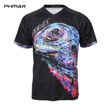 

PHMAX Cycling Clothing Downhill Jerseys Motocross Racing Breathable Quick dry Bike DH Shirt Cycling Jersey Clothing MTB T-Shirt