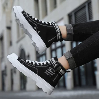 

Chiang Men High-top Boots Casual Brand Hip-Hop Style Warm Hiking Sneakers For Winter Outdoor Sports High-Quality Work Shoes