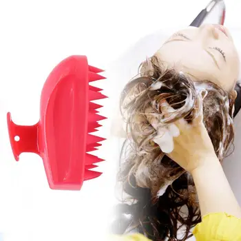 

1Pc Soft Hair Washing Brush escova de cabelo Silicone Body Massage Brush Wide Comb Shampoo Head Comb Tooth Scalp Y6Q5