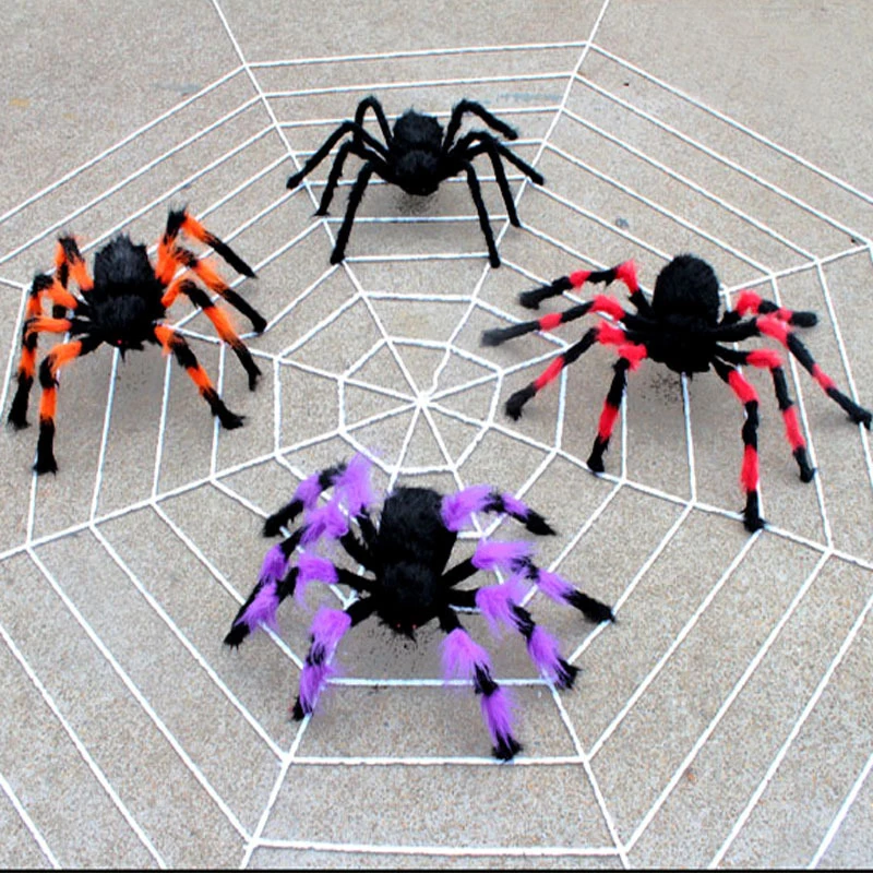 Spider Web Triangulation Halloween Outdoor Decoration Props Simulation Of Large Goo Toys Theme Party Atmosphere Set Up Props