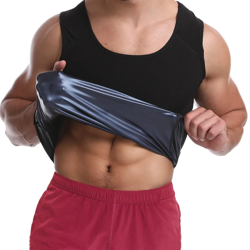TM DEESEE Weight Loss Men Waist Trainer Vest Sauna Sweat Body Shaper Tank Top 