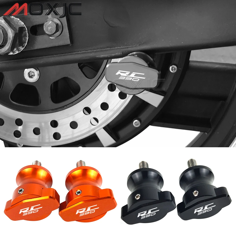 CNC Aluminum Alloy Motorcycle Swingarm Spools Slider Swingarm Stand for KTM RC 390 rc390 2017-2021