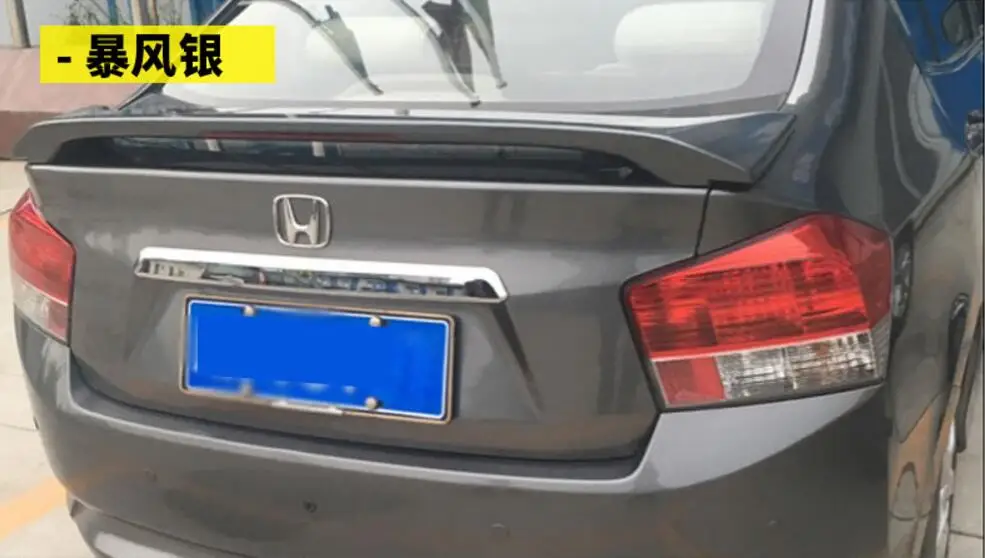 ABS краска автомобиля заднее крыло багажника выступ Спойлеры Подходит для Honda City(город) с лампой 2009 2010 2011 2012 2013