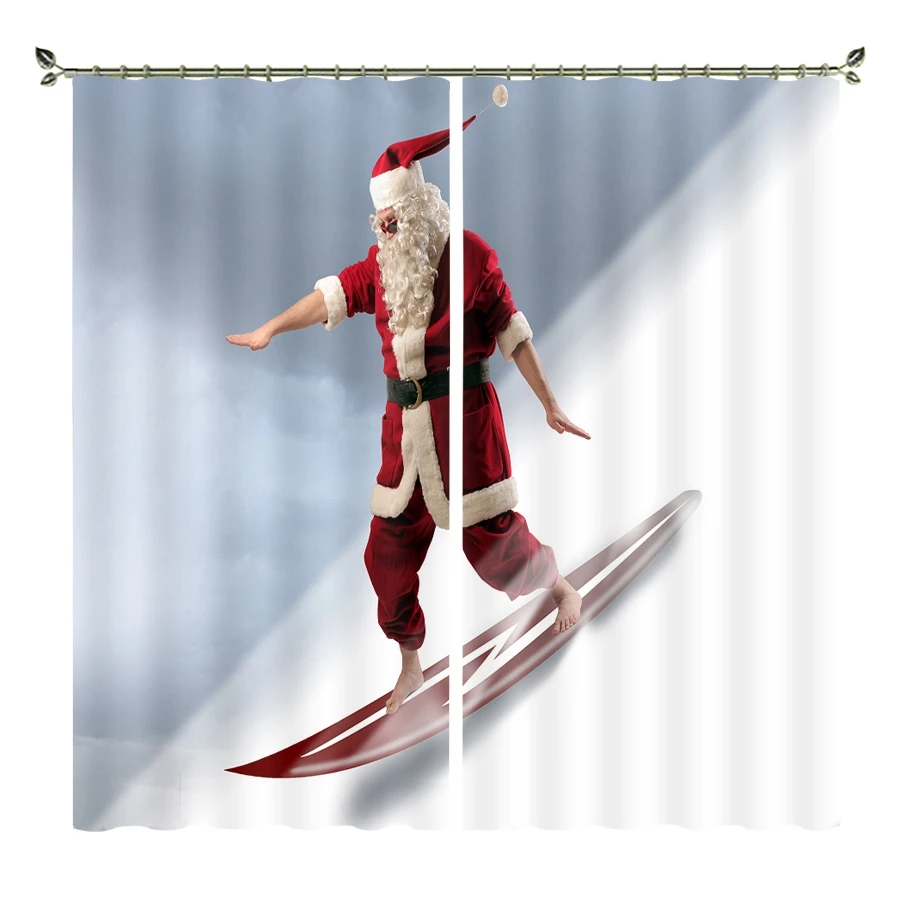 Merry Christmas специально размер и фотографии 3D печатные затемненные роскошные шторы для гостиной